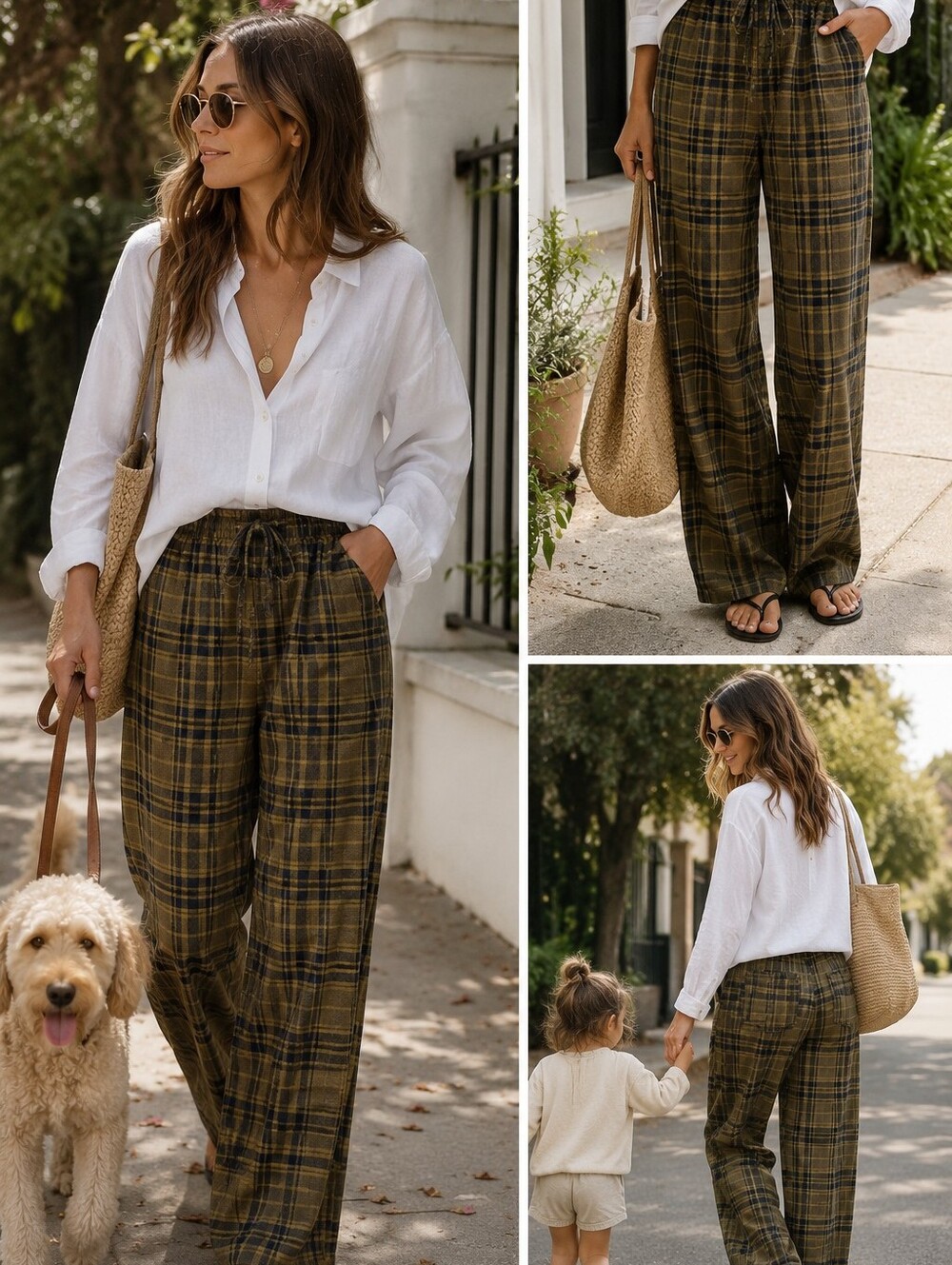 Free People Hudson Canyon Plaid Pants.